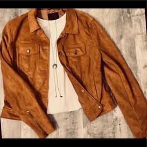 SOLD!   RD Style Namobour Faux Suede Jacket | Size M